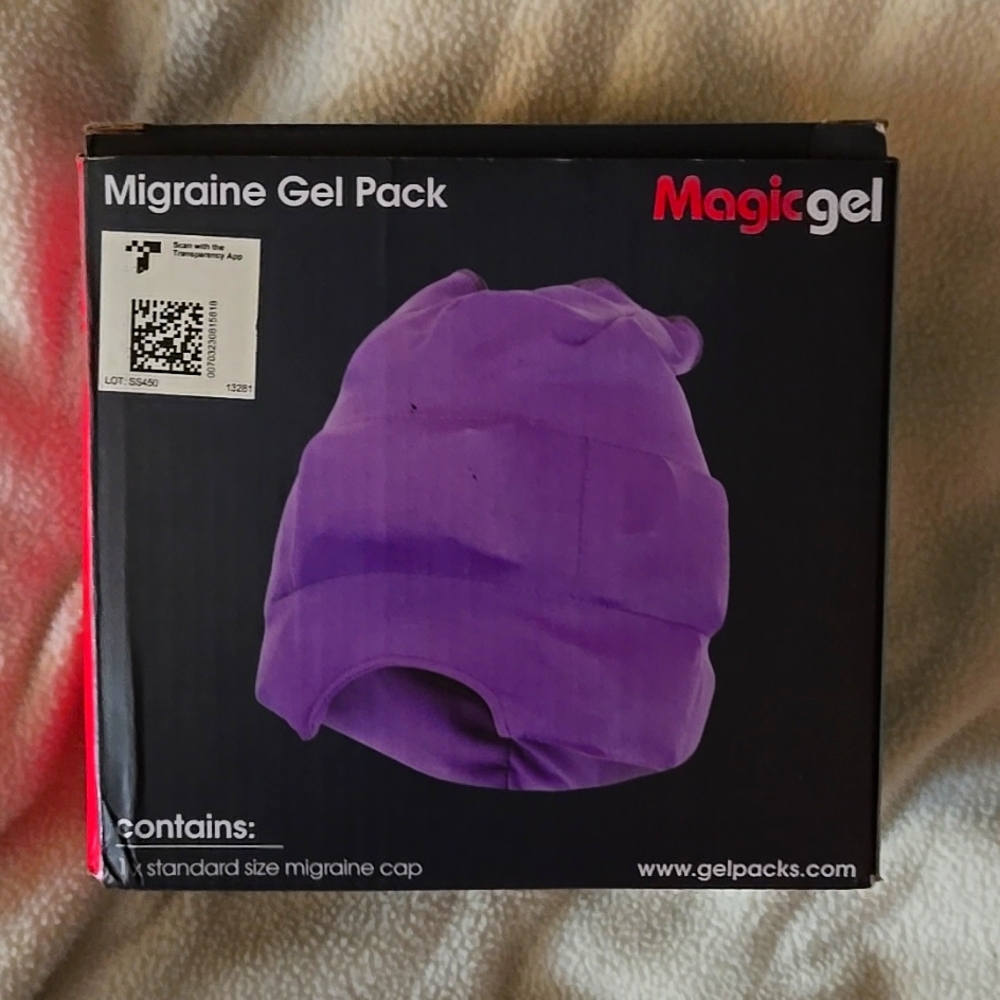 Magic Gel Migraine Relief Cap New